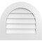 Ekena Millwork Round Top Surface Mount PVC Gable Vent: Non-Functional, w/ 3-1/2"W x 1"P Standard Frame, 24"W x 22"H GVPRT24X2201SN - alternate 1